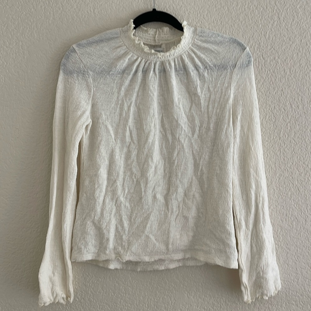 Madewell Mock Neck Top - Cream